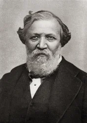Portrait of the English Poet Robert Browning (1812-89)