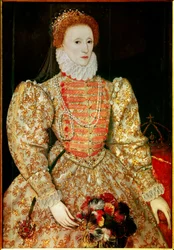 Portrait of the Queen of England Elisabeth