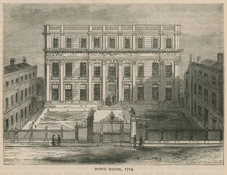 Powis House, London, in 1714