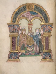 Presentation in the Temple, from the Benedictional of St Aethelwold, 971-984