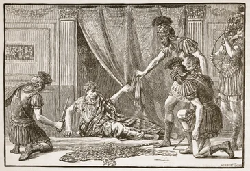 Praetorian Guards Hailing Claudius as Imperator
