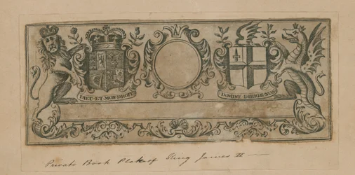 Private Book Plate of King James II
