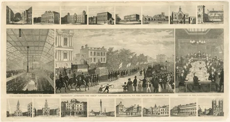 Procession Attending the Great National Petition of 3,317,702, to the House of Commons, 1842
