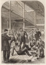 Progress of the International Exhibition Building: Marking Out Space for Stalls