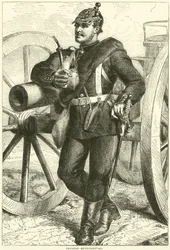 Prussian Artilleryman, October 1870