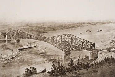 Quebec Bridge over the St. Lawrence River, Canada