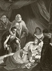 Queen Elizabeth I on Her Death Bed, from 