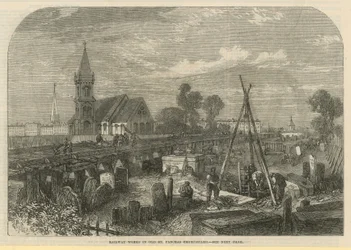 Railway Works in Old St Pancras Churchyard