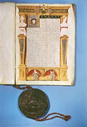 Ratification by Henry VIII of the Treaty of Ardres