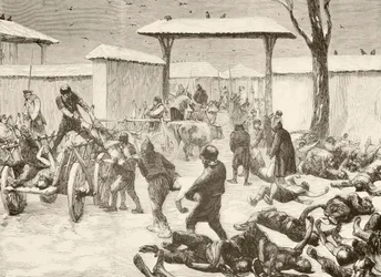 Recovering the Dead After the Siege of Plevna, Bulgaria in 1877
