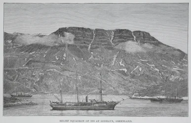 Relief Squadron of 1884 at Godhavn, Greenland, London 1886