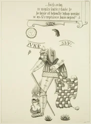 Remains of a wall painting at 46 Baldwin Street