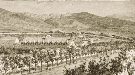 Residence of Brigham Young, second President of the Mormon Church, Salt Lake City, Utah, from 