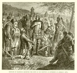 Rodolph of Hapsburg Receiving the News of His Election as Sovereign of Germany (1273)