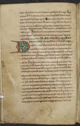 Initial D. De Temporum Ratione. Bede the Venerable. Miscellany of Works on Computus and Astronomy. 11th-12th Century