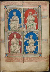 Four Kings of England: Henry II, Richard I, John and Henry III with Westminster Abbey, from 