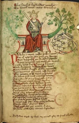 King Richard I with Sword, on His Throne, Illustration from the 
