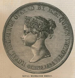 Royal Exchange Medal, Struck to Commemorate the Opening of the Royal Exchange in 1844