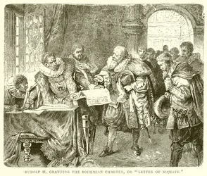 Rudolf II Granting the Bohemian Charter, or Letter of Majesty