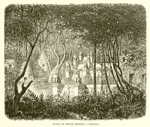 Ruins on Mount Bakheng, Cambodia