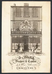 S Ware, draper and tailor, trade card