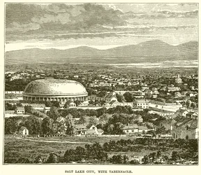 Salt Lake City, with Tabernacle