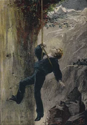 Saved. Illustration from The Natural Bridge, or One Niche the Highest, by Elihu Burritt