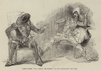 Scene from "Don Caesar de Bazan," at the Princess