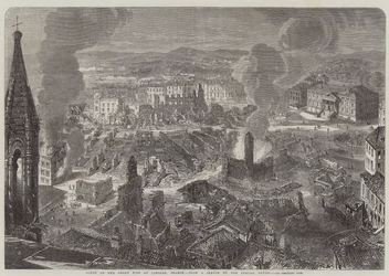Scene of the Great Fire at Limoges, France