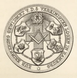 Seal of the Masons of Hamburg, from 