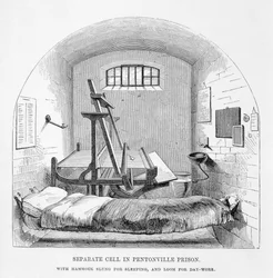 Separate Cell in Pentonville Prison, from The Criminal Prisons of London and Scenes of Prison Life by Henry Mayhew and John Binny, 1862