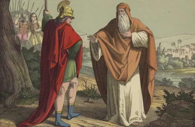 Shemaiah Delivering the Message to Rehoboam