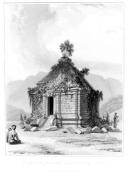 Shrine on Mountain Dieng or Prahu in Central Java, from History of Java