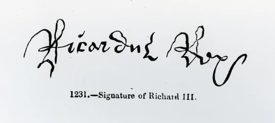 Signature of Richard III