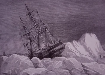 Sir John Franklin, expedition of 1845 to find Northwest Passage, ship Terror stuck in ice