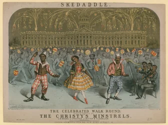 Skedaddle, the Celebrated Walk Round, Sung and Danced by the Christys Minstrels