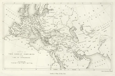 Sketch of the great empires in the time of Charlemagne