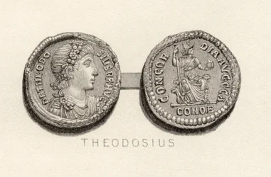 Solidus coin from the time of Theodosius the Great