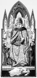 St. Augustine, Bishop of Hippo, Illustration from Science and Literature of the Middle Ages and the Renaissance, Written and Engraved by Paul Lacroix, 1878