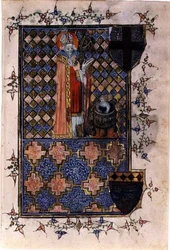 St. Nicholas Reviving a Youth, from a book of hours, c.1400-40