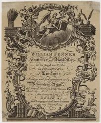 William Fenner Stationer and Bookseller, trade card