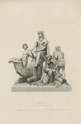 Statue Depicting Africa Adorning the Albert Memorial