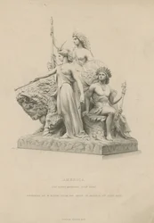 Statue Depicting America Adorning the Albert Memorial