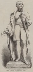 Statue of General Sir Charles James Napier, just erected in Trafalgar Square