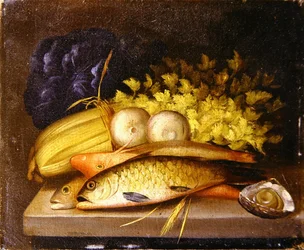 Still life of fish, c.1840