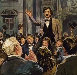 Strauss made his public debut as a violinist to great acclaim