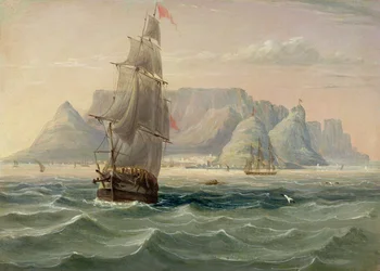 Table Mountain, Cape Town, from the Sea
