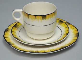 Teacup, Saucer and Plate by Brexton, c.1935