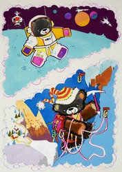 Teddies in Space and Climbing