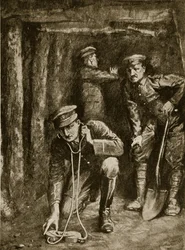 Tense Moment in Trench Mining Operations